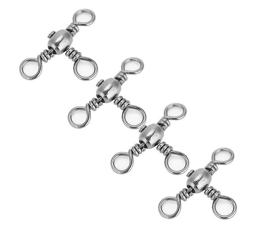 Barrel Swivel Triple # 5 Silver Color