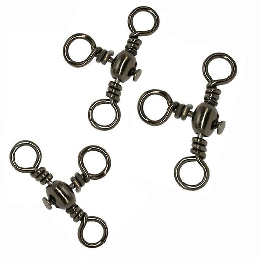 Barrel Swivel Triple # 12 Black Color